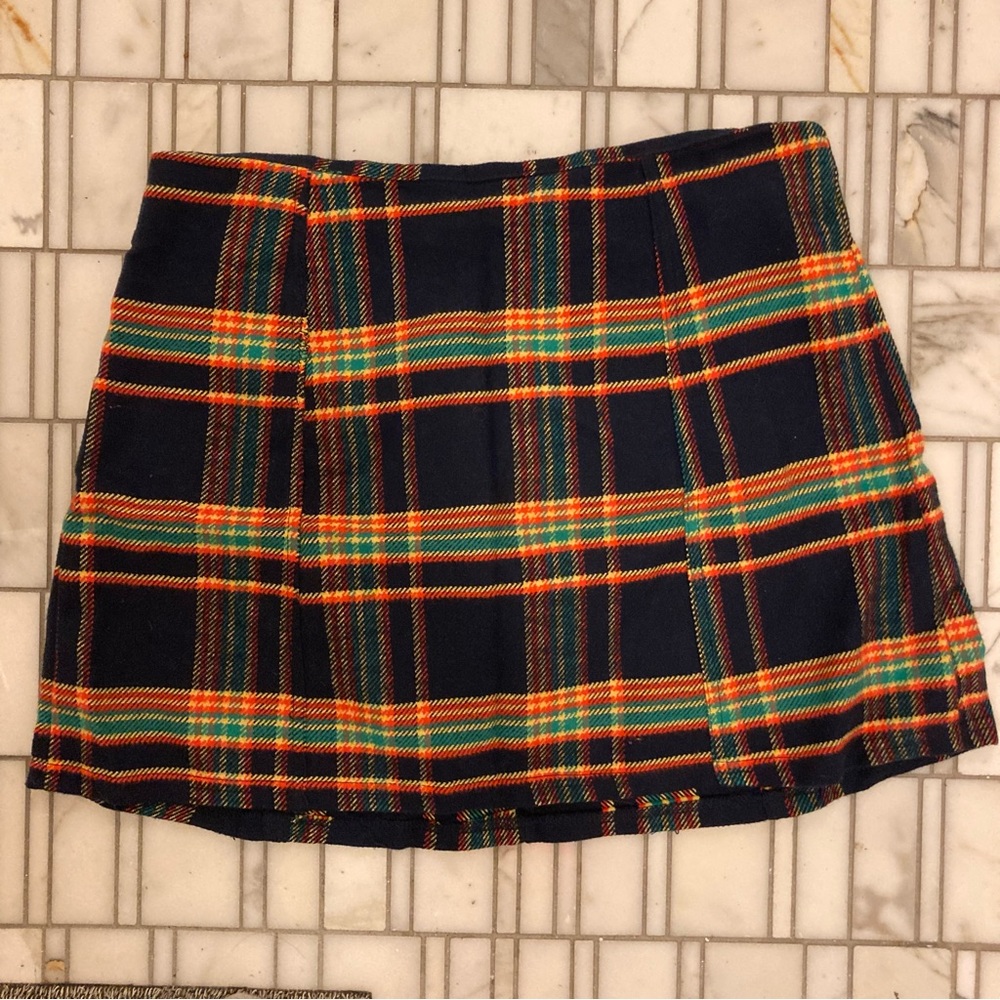 Skirt by Urban Renewal, blue plaid, size L, NWT